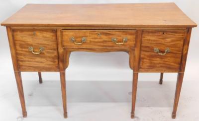 An early 19thC mahogany sideboard