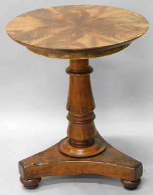 A mahogany occasional table