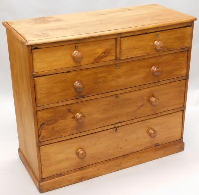 A late 19thC mahogany chest