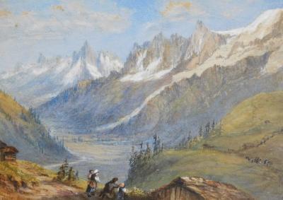 19thC Continental School. Alpine scenes
