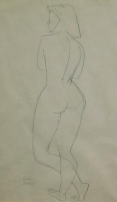 Antonin (Tony) Bartl (1912-1998). Female study