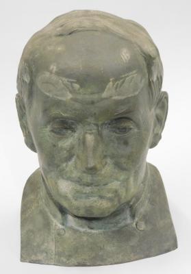 20thC School. Bust of a gentleman