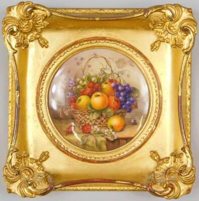 A Royal Worcester porcelain plaque