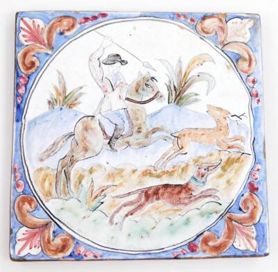 Various 18thC English and Dutch Delft tiles - 4