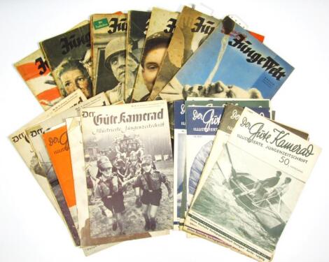 A collection of Third Reich Jungewelt magazines dated from 1939.