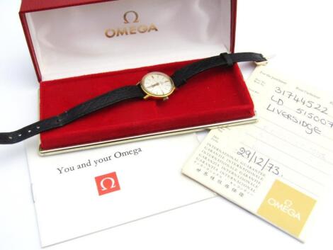 A ladies Omega De Ville wristwatch