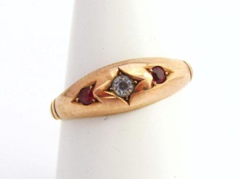 A 9ct gold dress ring