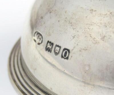 An Edwardian silver inkwell - 3