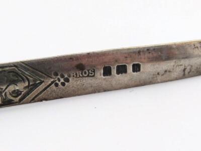 An Edwardian silver miniature paper knife blade - 4