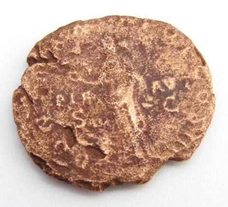 A Roman copper coin