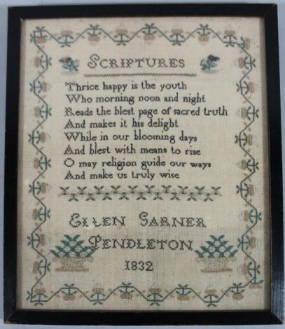 A William IV pictorial and motto sampler