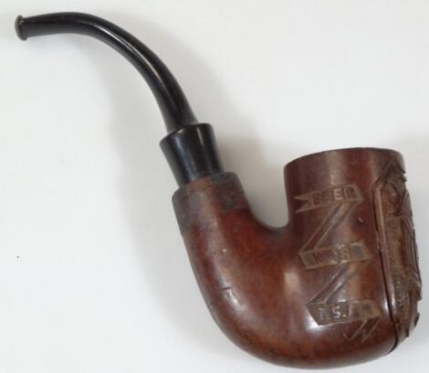 An early 20thC Calabash style pipe