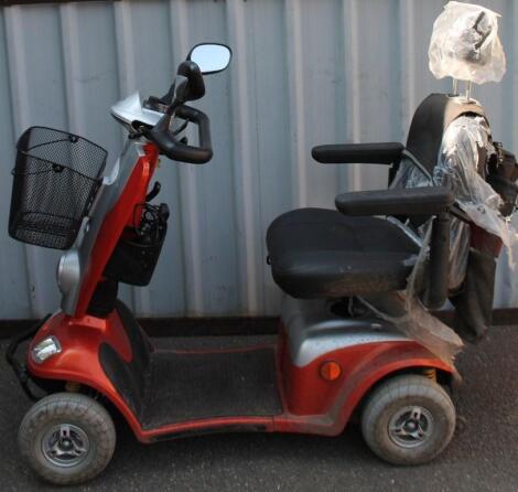 A GEO 8 four wheel mobility scooter