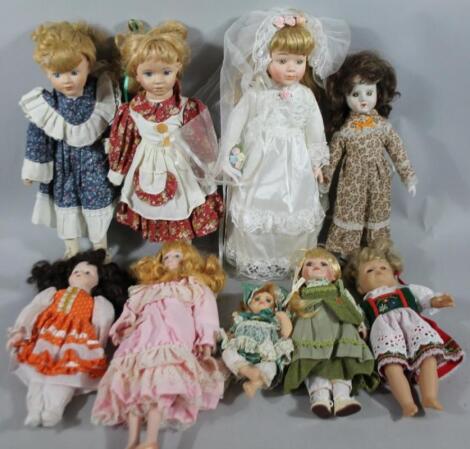 Various dolls