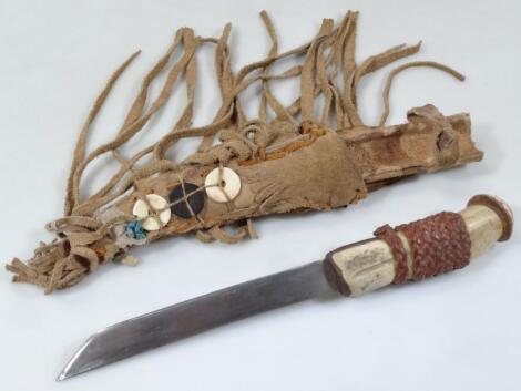 A 20thC Native American hunting knife