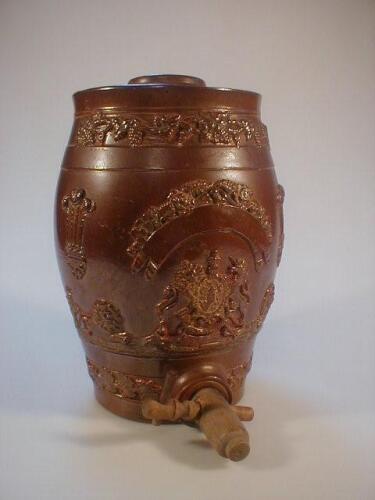 A 19thC stoneware barrel