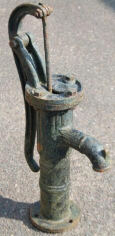 A cast iron well top