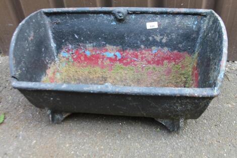 A 20thC metal animal feeding trough