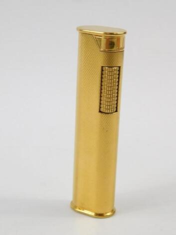 A Dunhill gold plated Rollalite pocket lighter