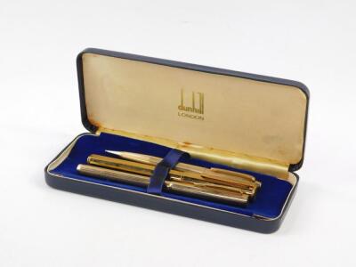 A Dunhill gold plated cartridge pen