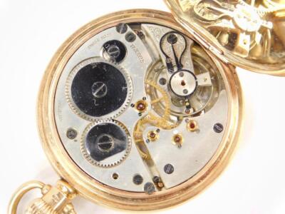 A gentleman's 9ct gold half hunter pocket watch - 4