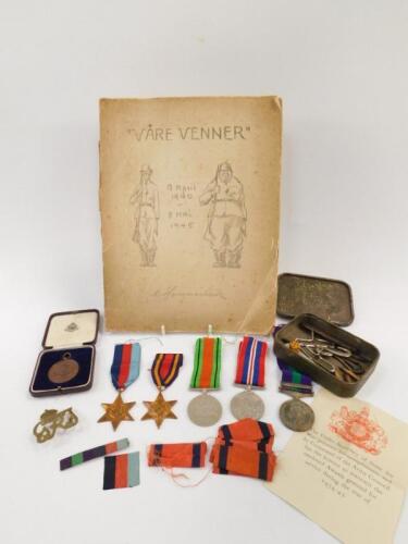 A group of WWII medals to Sapper C S Lowe