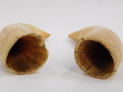 Two 19thC whale's tooth scrimshaws - 4