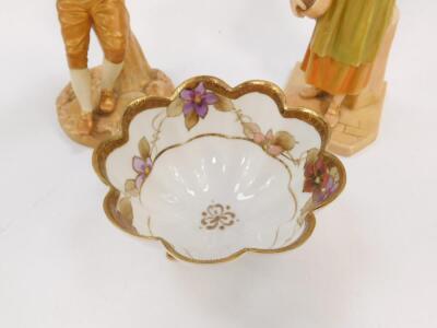 Two Royal Worcester James Hadley's porcelain figures - 2