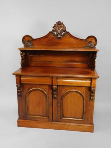 A Victorian style mahogany chiffonier