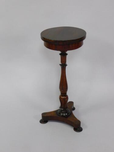 A Regency and later rosewood jardiniere stand