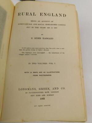 H Rider Haggard. Rural England - 2