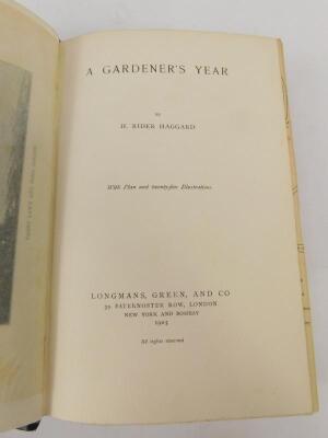 H Rider Haggard. A Gardener's Year - 2