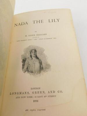 H Rider Haggard. Nada The Lily - 2