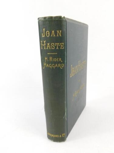 H Rider Haggard. Joan Haste