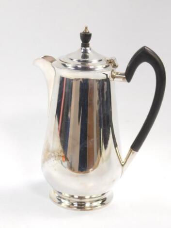 A George VI silver coffee pot