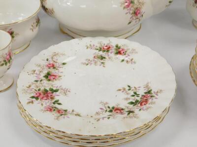 A Royal Albert porcelain part tea service decorated in the Lavender Rose pattern - 2