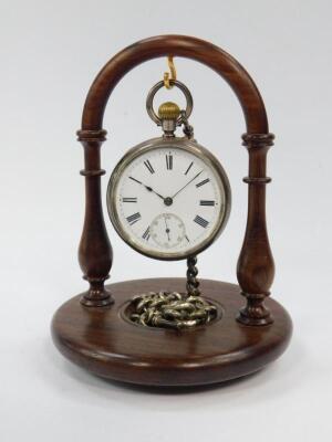 A Victorian gentleman's silver pocket watch