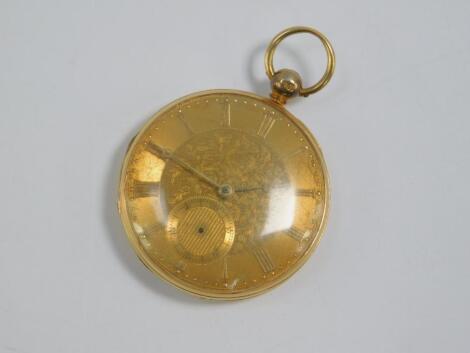 A Victorian gold gentleman's pocket watch