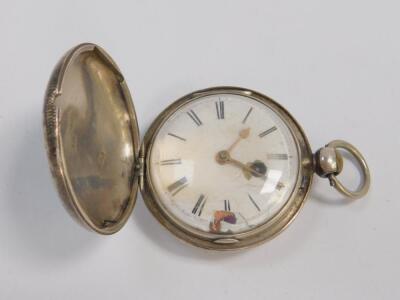 A George IV silver gentleman's pocket watch by Jos Watson Cambridge