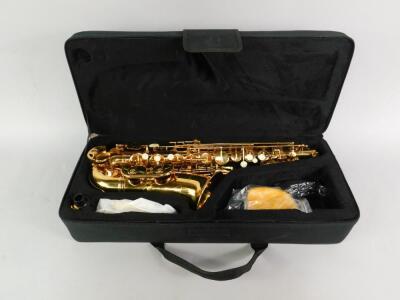 A Windsor brass saxophone