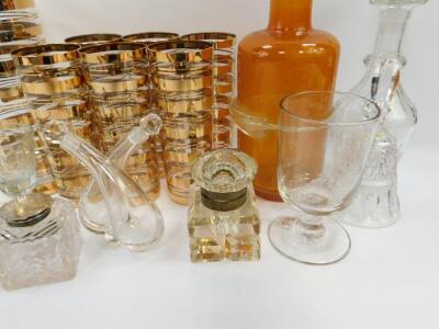 A mid 20thC cut glass Continental lemonade set - 3