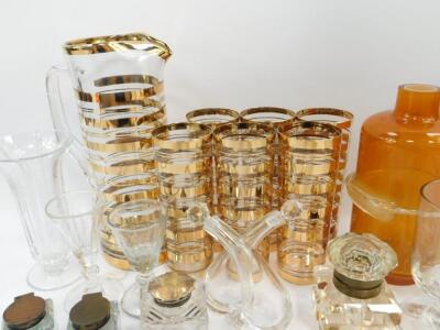 A mid 20thC cut glass Continental lemonade set - 4