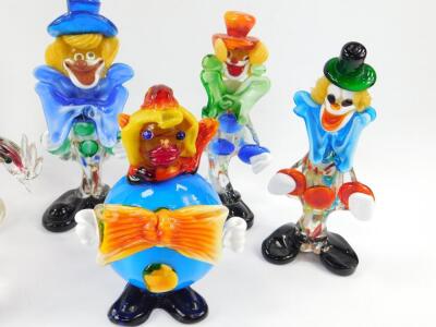 Three Murano glass standing clowns - 2