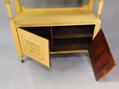 A Victorian yellow painted sideboard - 2