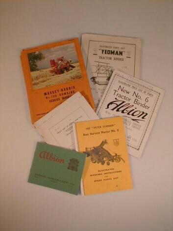 Agricultural ephemera including Albion Binder