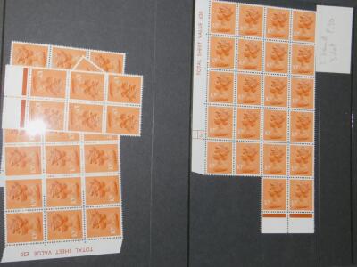 GB. - QEII.- Decimal Machin Cylinder blocks - 4