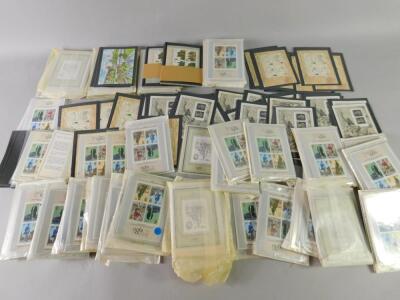 GB.- QEII.- A large qty of mini sheets mainly London 1980 Stampex set