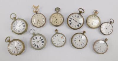 A Victorian gentleman's silver pocket watch