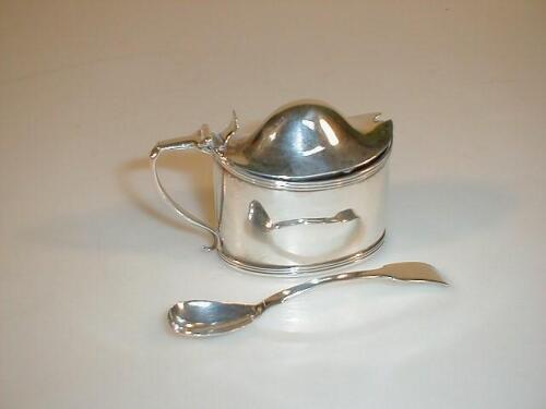 A George III silver boat shape mustard by Peter & William Bateman