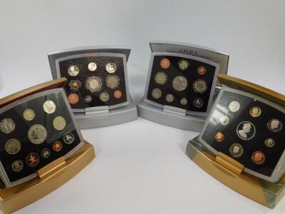 Four United Kingdom Executive Proof Coin Collection Sets